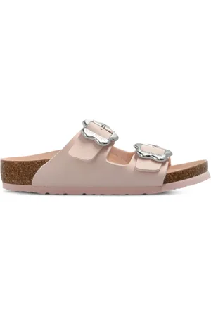 Birkenstock Arizona Sandalen mit Blumenschnalle