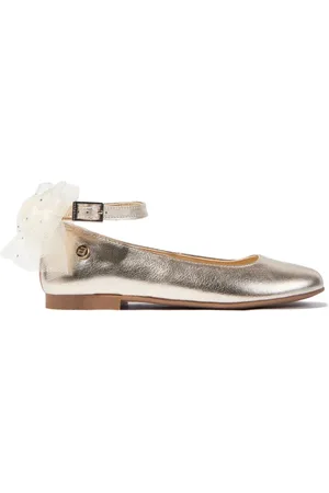 Andanines Ballerinas im Metallic-Look