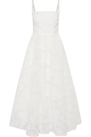Rebecca Vallance Deliah Midikleid mit Blumenstickerei