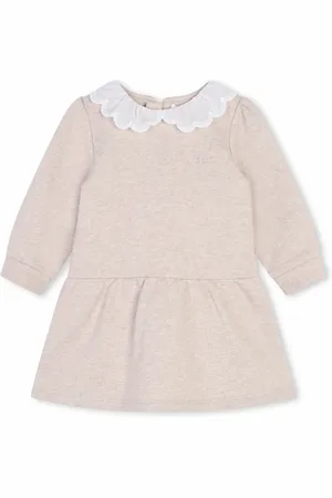 Chloé Kleid mit Kontrastkragen