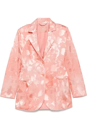 ERMANNO SCERVINO Sakko mit Jacquard-Blumenmuster