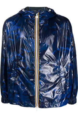 K-Way Kapuzenjacke mit abstraktem Print