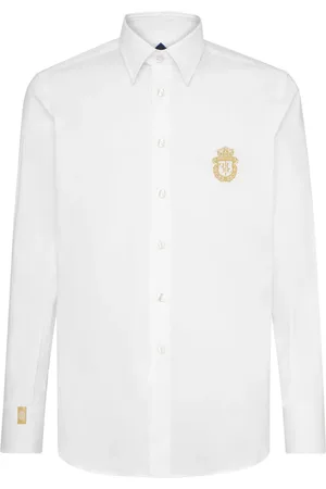 BILLIONAIRE Popeline-Hemd mit Wappen