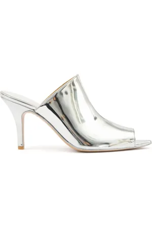 Maison Margiela Mules in Metallic-Optik