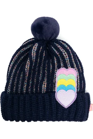 Billieblush Gerippte Beanie mit Herz-Patches