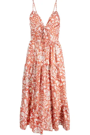 ULLA JOHNSON Phoebe Midikleid mit Print