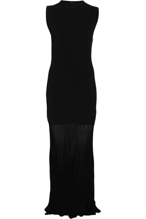 Totême Geripptes Maxikleid mit Plissee
