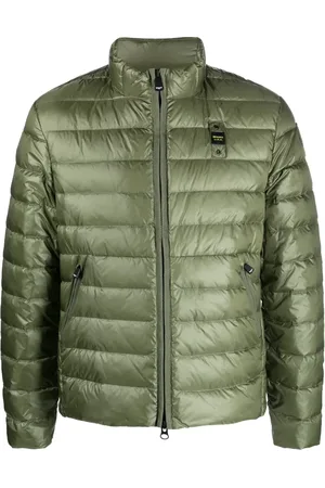 Blauer Gefütterte Kapuzenjacke