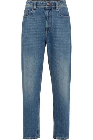 Brunello Cucinelli Jeans mit Logo-Patch