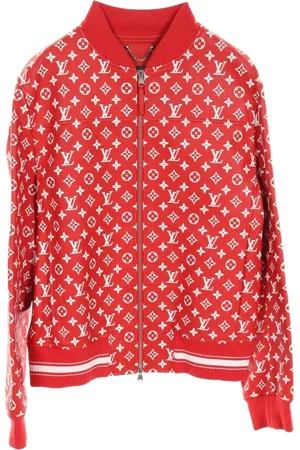 LOUIS VUITTON X Supreme 2010s Baseball-Lederjacke