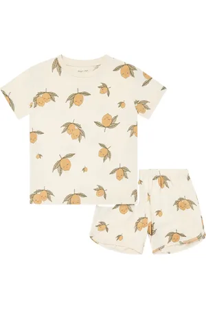 Konges Sløjd Short-Set mit Zitronenmuster