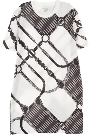 Hermès 2010s Coaching Remix Minikleid