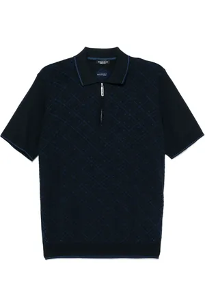 Stefano Ricci Gemustertes Poloshirt