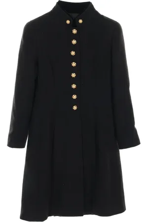 CHANEL 1986-1988 Coco Mark wool coat