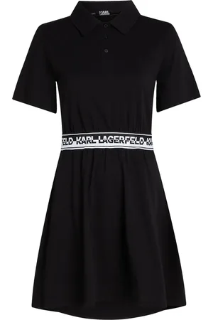 Karl Lagerfeld Polo-Minikleid mit Logo-Bund