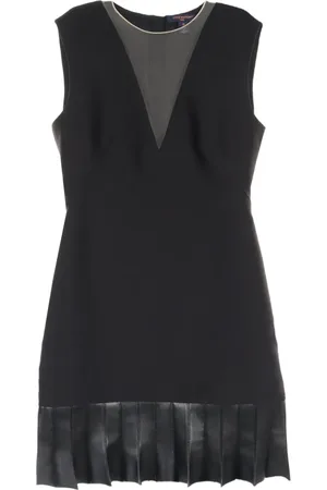 LOUIS VUITTON 2010s Fin Flounce Mikado Midikleid