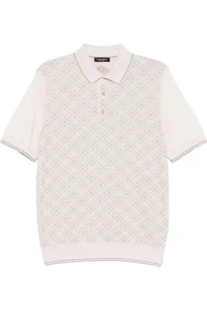 Stefano Ricci Gemustertes Poloshirt
