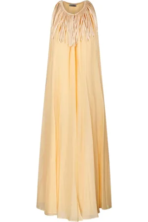 FORTE FORTE Maxikleid mit Fransen