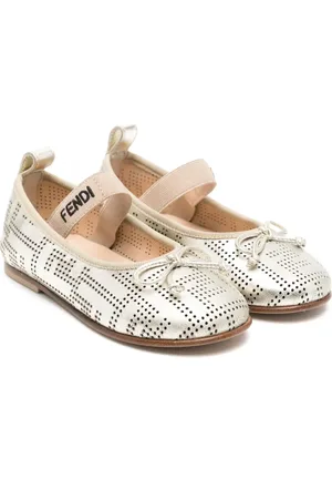 Fendi Ballerinas mit perforiertem Logo