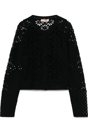 Twin-Set Cardigan mit Lochstrickmuster