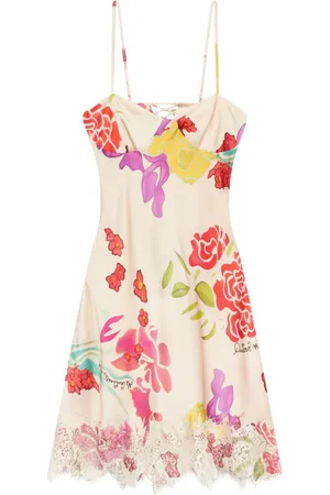Donde Esteban Minikleid mit Blumen-Print