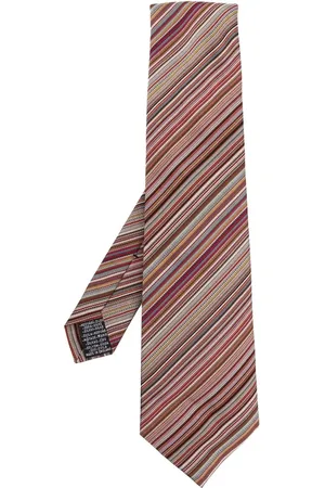 Paul Smith Seidenkrawatte mit diagonalen Streifen