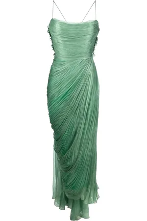 MARIA LUCIA HOHAN Drapiertes Seidenkleid