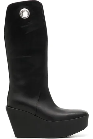 Rick Owens Sliver Lederstiefel 110mm