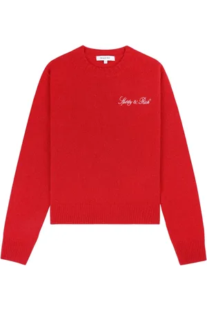 Sporty & Rich Pullover mit Vendome Script-Stickerei