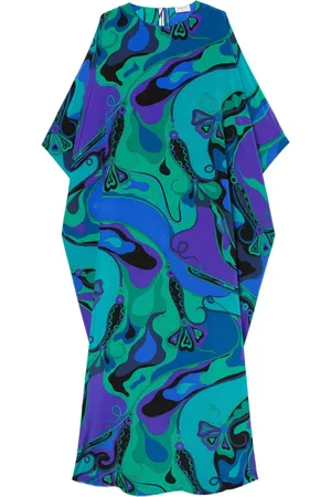 Puccini Maxikleid mit abstraktem Print