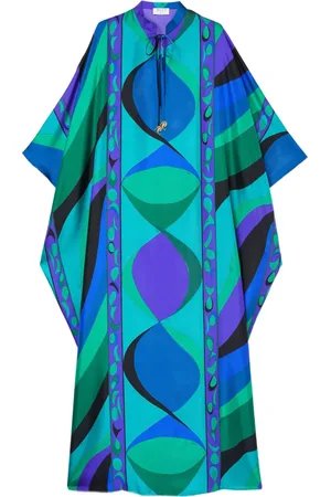 Puccini Kaftan mit grafischem Print