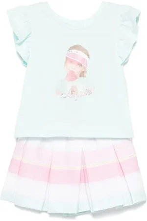 Lapin House Short-Set mit grafischem Print