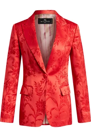 Etro Einreihige Jacke aus Brokat