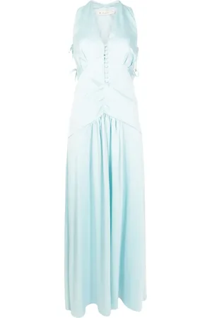 Lethicia Bronstein Teres Maxikleid mit V-Ausschnitt