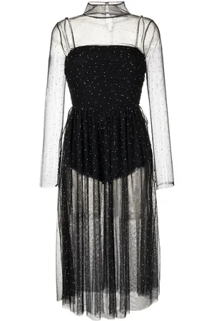 Rebecca Vallance Transparentes Midikleid