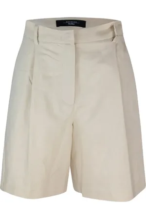 Max Mara Ecuba High-Waist-Shorts mit Falten