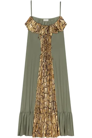 DRIES VAN NOTEN Midikleid mit Rüschen