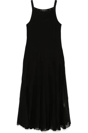 Roberto Collina Geripptes Midikleid