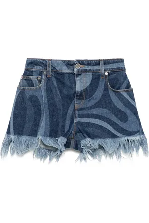 Puccini Jeans-Shorts mit Print