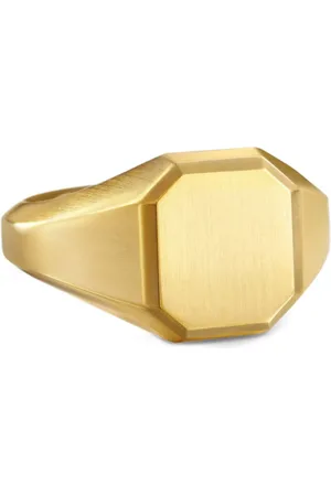 David Yurman 18kt Streaming Gelbgoldsiegelring 14mm