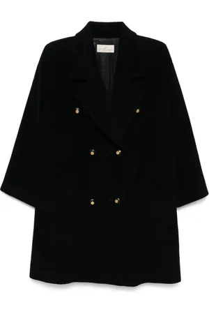 Givenchy 1990-2000 Doppelreihiger Tweed-Mantel