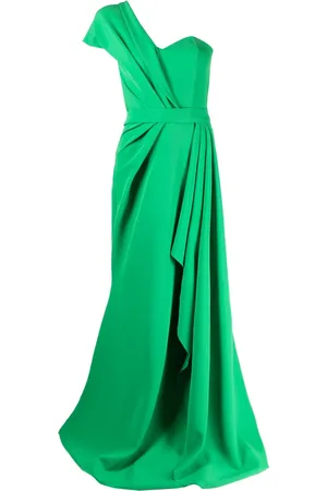 RHEA COSTA Gerafftes One-Shoulder-Kleid