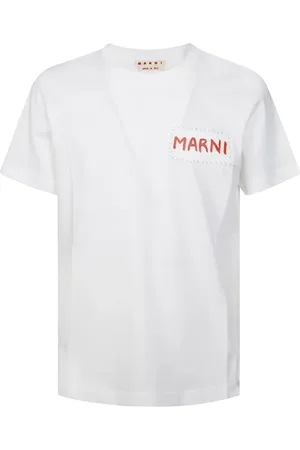 Marni T-Shirt mit Logo-Patch