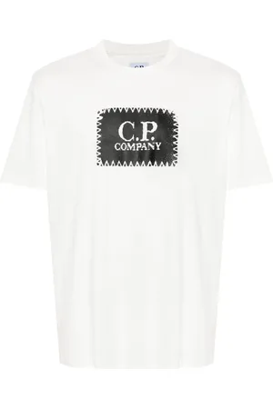 C.P. Company T-Shirt mit Logo im Label-Style