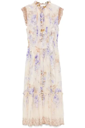 ZIMMERMANN Dawning Flutter Midikleid