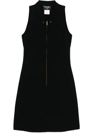 CHANEL 1990-2000s ärmelloses Kleid