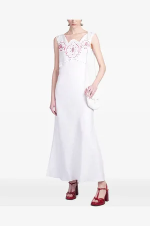 HOLY CAFTAN Midikleid mit Stickerei