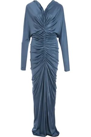 Atlein Abendkleid mit V-Ausschnitt