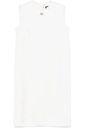 Dolce & Gabbana Minikleid mit Logo-Schild