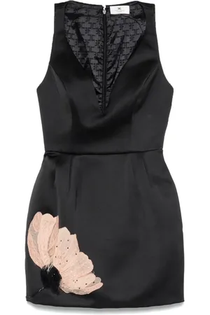 Elisabetta Franchi Minikleid mit Blumenstickerei